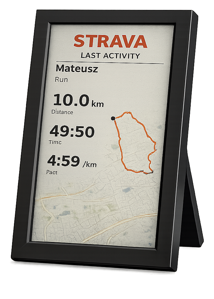 Statstare activity frame showing a recent run